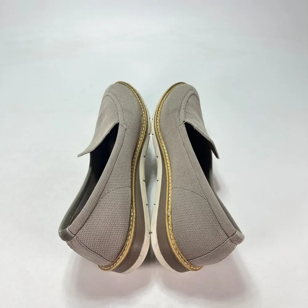 Metropolitan View Taupe Casual Comfort Slip On Loafers Shoes Women's Size 8M